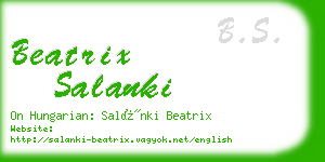 beatrix salanki business card